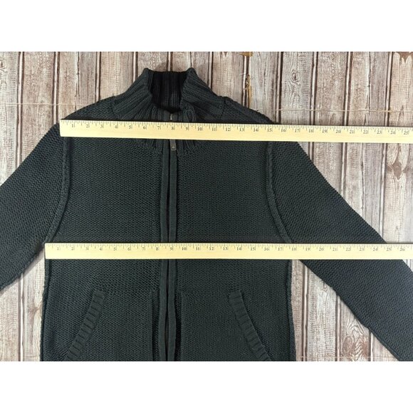 C.C. FILSON full zip cotton heavy Sweater cardigan size S color Black - Picture 5 of 7